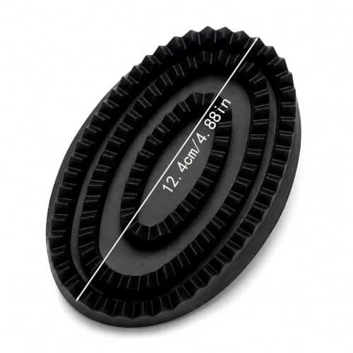 Rubber Curry Comb for Horses, Dogs & Cats, Pet Bath Brush with Hand Strap - color: Black Rubber Curry Comb