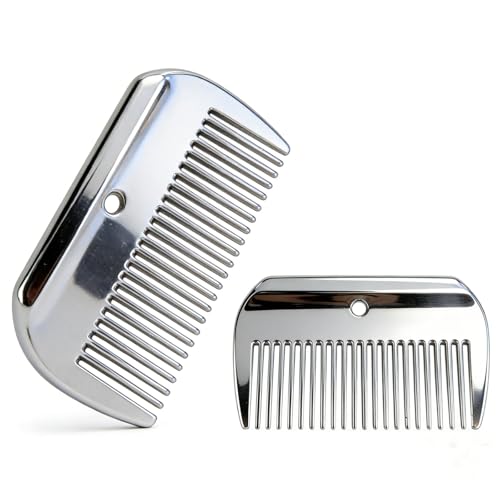 2PCS Aluminum Alloy Horse Comb - For Mane and Tail