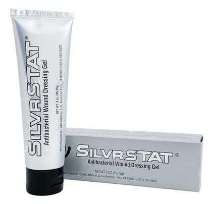 SilvrSTAT First Aid Kit Gel, 32 PPM Silver Healing Wound Dressing Solution, SilverSol Ag₄O₄ Particles, 3 oz - size: 3 Ounce