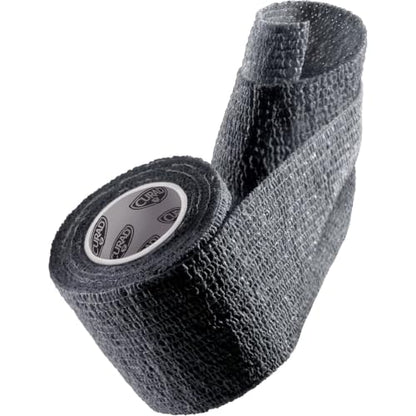 CURAD Performance Series Self-Adherent Athletic Wrap, Black, 3 inches x 5 yards, Compression Support for Sports Injuries, Joint Stability, and Muscle Recovery - size: 1 Count (Pack of 3)