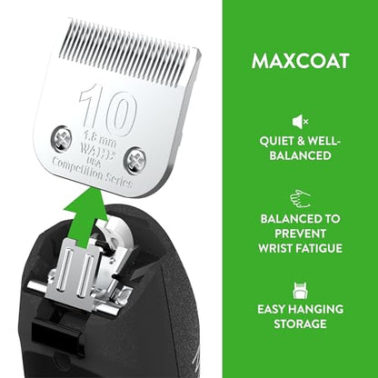 Wahl Pro Animal Equine MaxCoat Horse Clipper, Black | Powerful Corded Clipper for Thick Coats, Quiet Performance, Includes a #10 Competition Series Blade