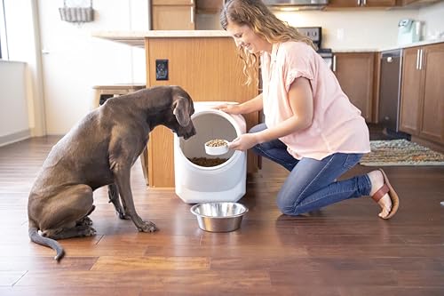 Vittles Vault Traditional Dog and Cat Food Container + Scoop, Gray, 60lbs - size: 60 Pounds