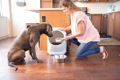 Vittles Vault Traditional Dog and Cat Food Container + Scoop, Gray, 60lbs - size: 60 Pounds