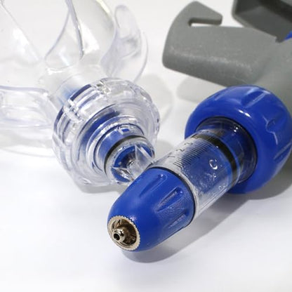 5ML Livestock Syringe Gun, Automatic Cattle Syringe Injector for Pig Cow Goat, Continuous Adjustable Accurate Inject Design, Self Refill Dart Gun Injection with Pistol Grip & Bottle Insertion