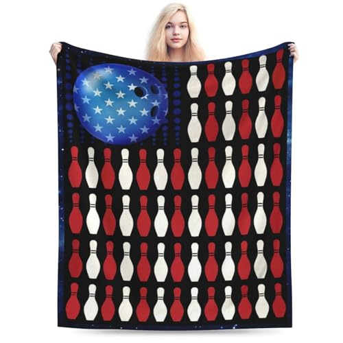 Super Cozy Soft Bowling Throw Blanket - Warm Plush Fluffy Women Men Lightweight Fleece Flannel Gifts for Kids Adults 60"X50" - color: Bowling, size: 60"x50"