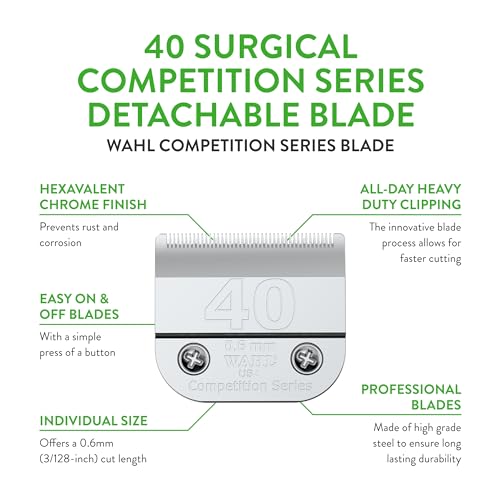 Wahl Professional Animal Competition Blade, 2352-100, 40 - size: 40