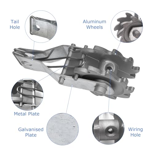 Electric Fence tensioner, Wire Strainer, High tensile Fence Tightener 10pcs - color: silver, size: 10 pcs