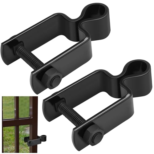 Dansydaisy 2 Pcs 2" x 2" Square Post Female Gate Hinges, Black - color: Black, size: 2" X 2"