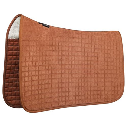 Tackmore All-Purpose Square Quilted Western Saddle Pad, Horse Saddle Pad - color: Brown