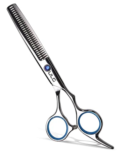 Hair Thinning Scissors ULG Professional Barber’s Texturizing Teeth Shears for Hairdressing, Salon and Home Use Thinning Shears for Hair Cutting, Made of Japanese Stainless Steel, 6.5 inch - color: Blue
