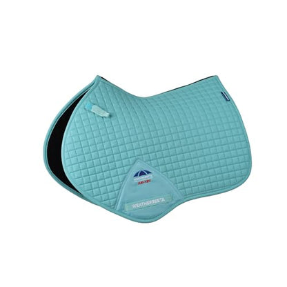 WeatherBeeta Prime Air-Tec Jump Shaped Saddle Pad - color: Light Aqua, size: Large