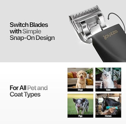 Falcon 2 Speed Cordless Dog Clippers - Professional Grooming, Black - color: Falcon Black
