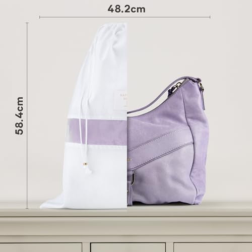 Hayden Hill Luxury Organic Cotton Dust Bags for Handbags Large 3 Pack - size: Large (19" W × 23" H)