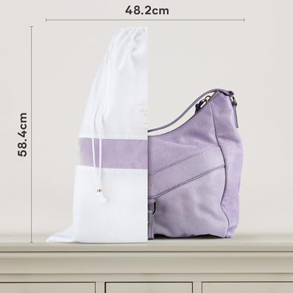 Hayden Hill Luxury Organic Cotton Dust Bags for Handbags Large 3 Pack - size: Large (19" W × 23" H)
