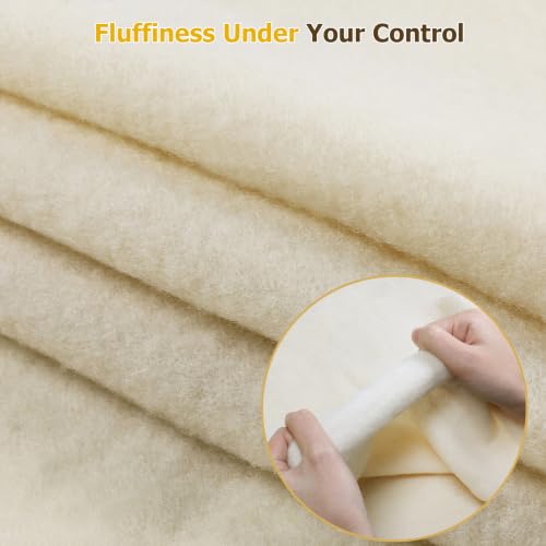 18" x 39" Wool Felt Fabric, 100% Merino Wool Felt - color: Beige, size: 18" x 39"