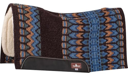Classic Equine SensorFlex with Blanket Top Contour Pad, 1-inch Fleece, Coffee-Fawn, 34 x 38