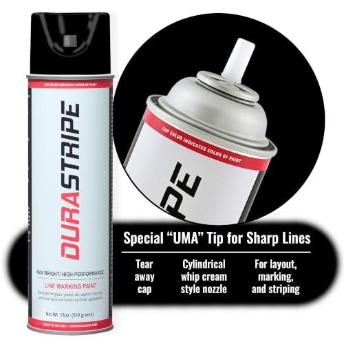 Inverted Utility Marking Spray Paint 18oz (Black) - color: Black