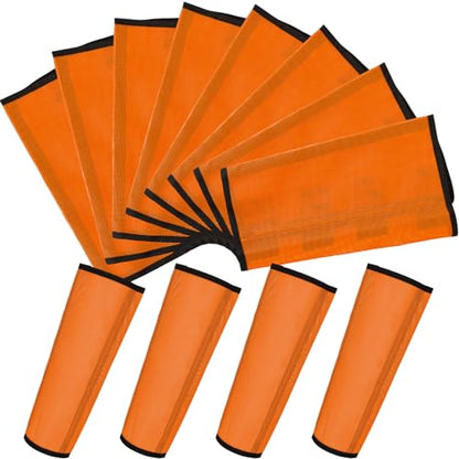 Jexine 8 Pcs Mesh Fly Boots for Horse - color: Orange