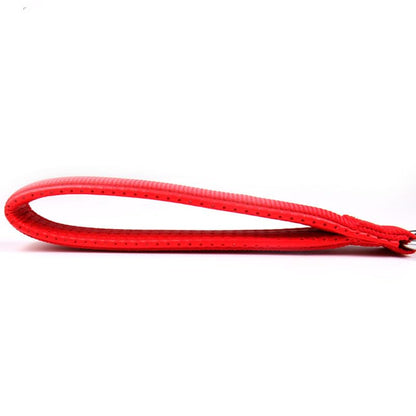 SGODA Metal Chain Heavy Duty Dog Leash, 4 ft. x 4.0 mm Red - color: Red, size: 4 ft x 0.16 in