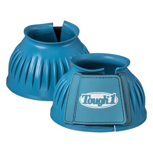Tough 1 Heavy Duty Double Lock Bell Boots - color: Teal, size: Large