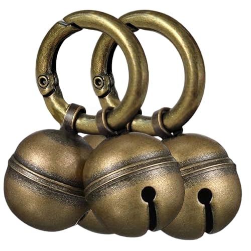 Dog Bells for Pet Tracking, 4 Extra Loud Dog & Cat Bells for Collar