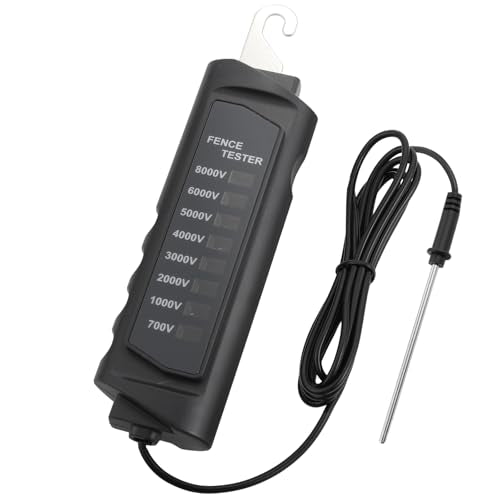 Electric Fence Tester 8KV, Fence Voltage Tester 8 Neon Lights Fault Finder