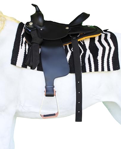 Horse Saddle Stirrups Western Saddle Aluminum Angled Slanted Bell 51223