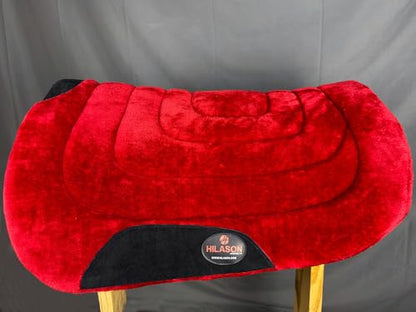 HILASON Western Endurance All Purpose Horse Fleece Saddle Pad - color: Red