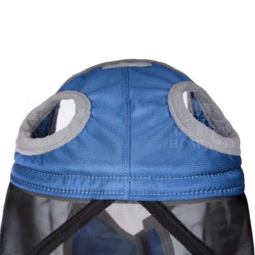 Harrison Howard CareMaster Pro Luminous Fly Mask Large Eye Space Standard Aquamarine M Cob - color: Aquamarine, size: Cob (Medium)