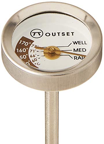 Outset F804 Steak Thermometers, Metallic - style: Steak