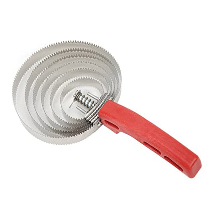 Curry Comb 6 Turns Stainless Steel Itch Relief Horse Brushes for Anim