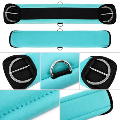 Horse Girth Soft Padded Neoprene Turquoise Western Riding Saddle Cinch 9719 - size: 32" L x 4" W