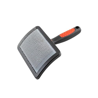 Paw Brothers Soft Pin Curved Slicker Brush for Dogs, Coated Tips, Maximum Coverage, Gentle on Skin, Size 3" x 5.5", Small - style: Universal Small