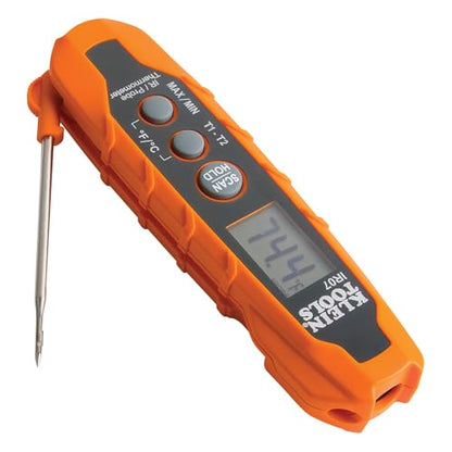 Klein Tools IR07 Dual Infrared (IR) and Probe Pocket Size LCD Digital Thermometer