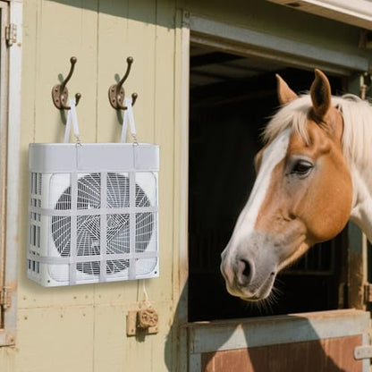 Tessco for you 1 Pcs Box Fan Holders for Horse Stall, Nylon Bag,White - color: White