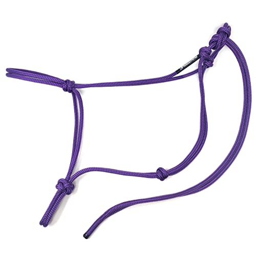 Soft 2 Knot Horse Halter - color: Purple, size: Large