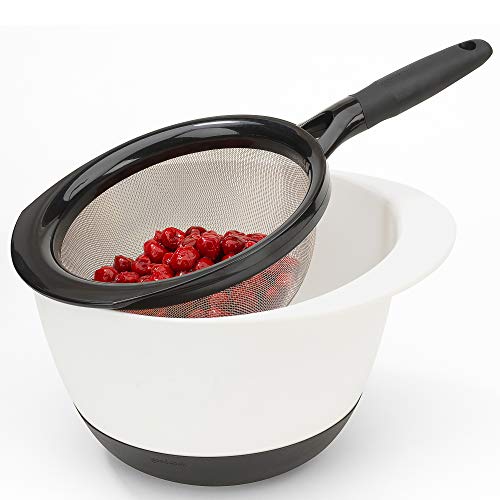 GoodCook Touch 8" Stainless Steel Wire Mesh Strainer with Non-slip Grip Handle