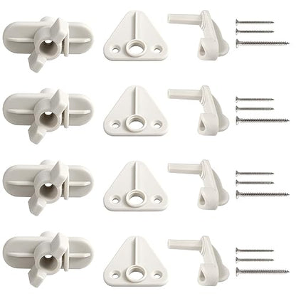 NQEUEPN 4pcs Pontoon Gate Latch Replacement Kit