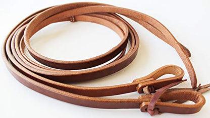 Horse 7' 4" x 5/8" Horse Western Harness Leather Tie End Split Reins 66RT15