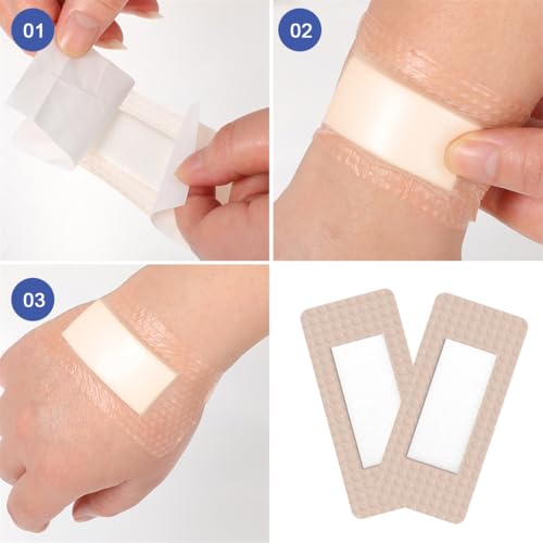 Silicone Foam Dressing Wound Dressing Bandage with Adhesive Border 5Pack Super Absorbent Bed Sore Patches Waterproof Silicone Foam Pads for Wound Care Pressure Ulcers