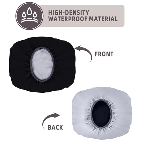 2-5 Gallon Horse Bucket Cover, Waterproof Horse Feed Bucket Cover, Lightweight and Easy to Use (Excluding Bucket, Black) - color: Black