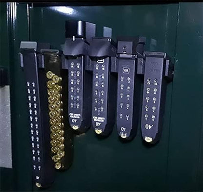 Magazine Mount for Glock 17 19 26 31 32 33 34 Mags - Wall Display Storage Organization System (8 Mounts Hold 24 Mags) - color: 8 Mounts Hold 24 Mags