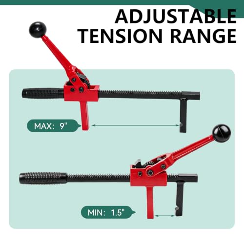 Chain Link Fence Stretcher Tool, Ratcheting Wire Fence Tightener - color: Red, size: 3 Inch
