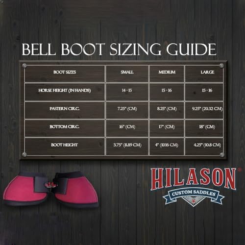 HILASON Med Horse No Turn Training Protective Shock Absorbing Bell Boots Black/Blue