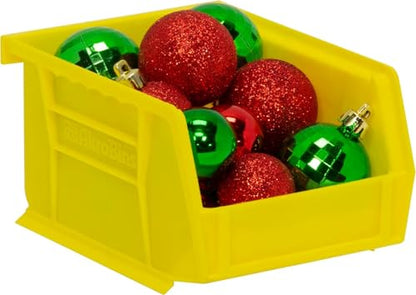 Akro-Mils 30210 AkroBins Plastic Storage Bins, 5"x4"x3", Yellow, 24-Pack - color: Yellow