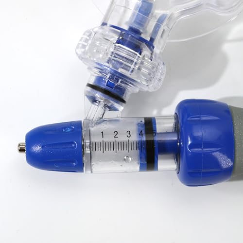 5ML Livestock Syringe Gun, Automatic Cattle Syringe Injector for Pig Cow Goat, Continuous Adjustable Accurate Inject Design, Self Refill Dart Gun Injection with Pistol Grip & Bottle Insertion