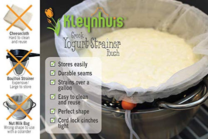 Greek Yogurt Strainer Pouch, Ultra-Fine 100 Micron Nylon (16"X9")