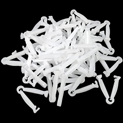 Good news 100pcs Disposable Umbilical Cord Clamp,Pig Umbilical Cord Clamp for Animals Puppy Kittens Cow Livestock Sheep, White