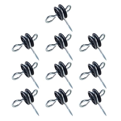 QMARK 10 Pack Electric Fence Wood Post Anchors