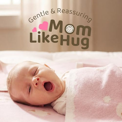 Luxe Merino Wool Cotton Baby Blanket Ultra-Soft, Temperature-Regulating Swaddle Blanket for Newborns, Receiving Blanket, and Nursery Throw 29.5" x 37.4", Machine Washable - color: Tender Touch_pink